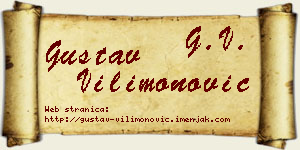 Gustav Vilimonović vizit kartica